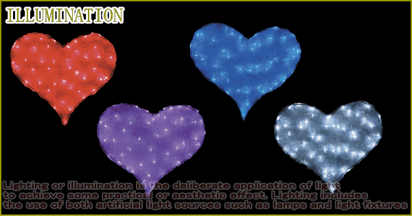 【2012新作イルミネーション】LED クリスタル ハート【単色】【平面】☆LEDイルミネーション　クォリティーの高いイルミネーションが勢ぞ