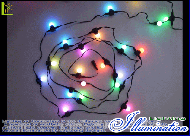 【LED】【RGB】【DR2(C)5RGB】LED ボールライト【25球】【ボール】【球】【玉】【レインボー】レインボボールライト カラフルな真ん丸い