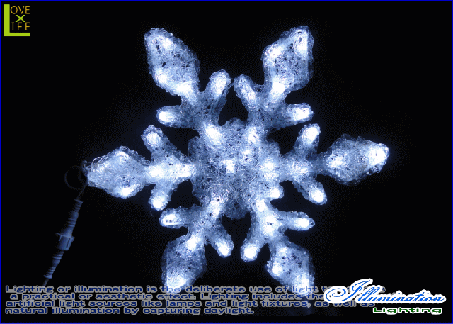 【LED】【イルミネーション】【大型商品】LEDクリスタル クリスタルスノー【A】【Sサイズ】【雪】【輝き】【スノー】【万能】【結晶】【