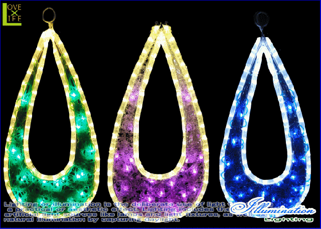 【LEDモチーフ】【イルミネーション】LED　クリスタルドロップ【雫】【ドロップ】雫のようなイヤリングのような♪かわいらしい形のイルミの通販は 11,405円