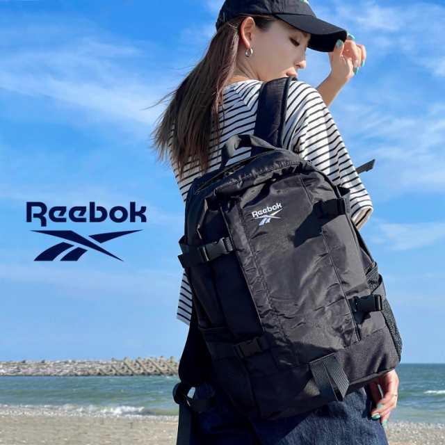 Reebokリーボック リュック 選べる2ロゴ メンズ レディース リュックサック 大容量 25L A4 大きめ 通学 おしゃれ 軽量 スポーツリュック