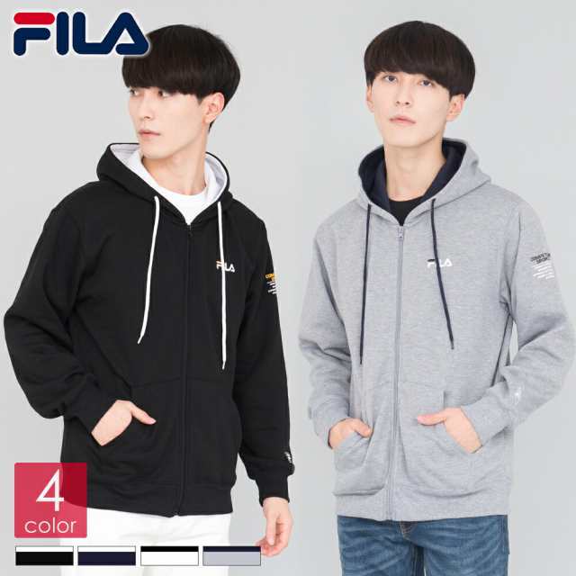 Fila フィラ 袖プリントフルジップパーカー メンズ フィラ Fila パーカー メンズ レディース トレーナー ブランド 裏起毛 おしゃれ 大の通販はau Pay マーケット Outfit Au Pay マーケット店