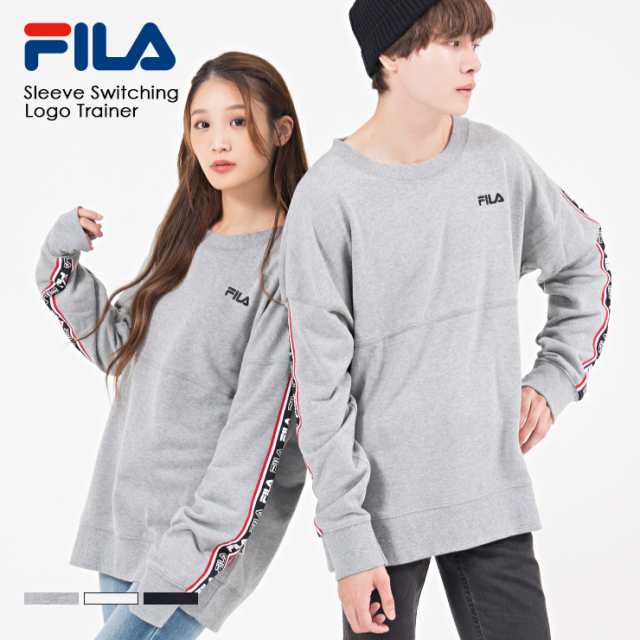 Fila ロゴテープトレーナー メンズ レディース ブランド トップス スウェット プルオーバー 春 秋 冬 服 ロゴ 人気 プレゼント 長袖 おしの通販はau Pay マーケット Outfit Au Pay マーケット店