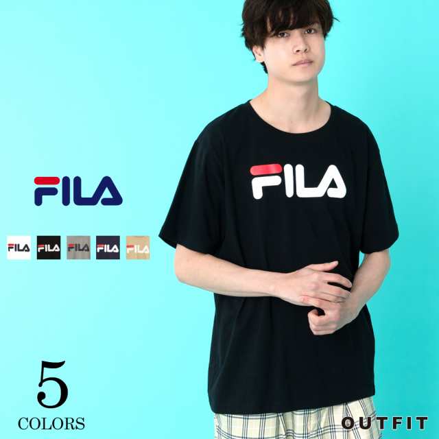 Fila フィラ Tシャツ メンズ 半袖 スポーツ ブランド カットソー おしゃれ トップス カジュアル クルーネック 人気 ロゴ Outfitの通販はau Pay マーケット Outfit Au Pay マーケット店