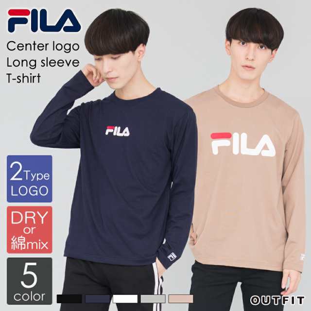 Fila フィラ ドライ Tシャツ メンズ ビッグロゴ レディース Fila クルーネック ユニセックス 男女兼用 秋 冬 スポーツ 長袖 ペア カップの通販はau Pay マーケット Outfit Au Pay マーケット店