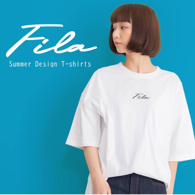 送料/関税込【FILA】ロゴ ベーシックTシャツ 半袖 コットン FILA 送料/関税込【FILA】ロゴ ベーシックTシャツ 半袖 コットン FILA