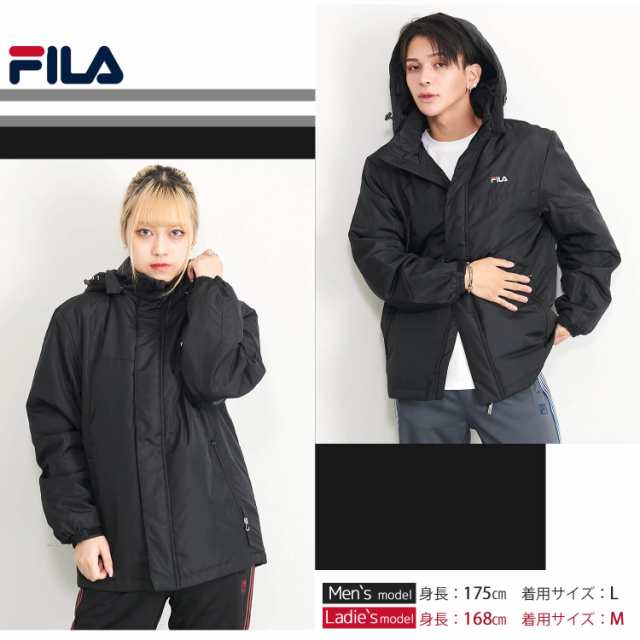 フィラ FILA 中綿ジャケット メンズ アルミコーティング フード付