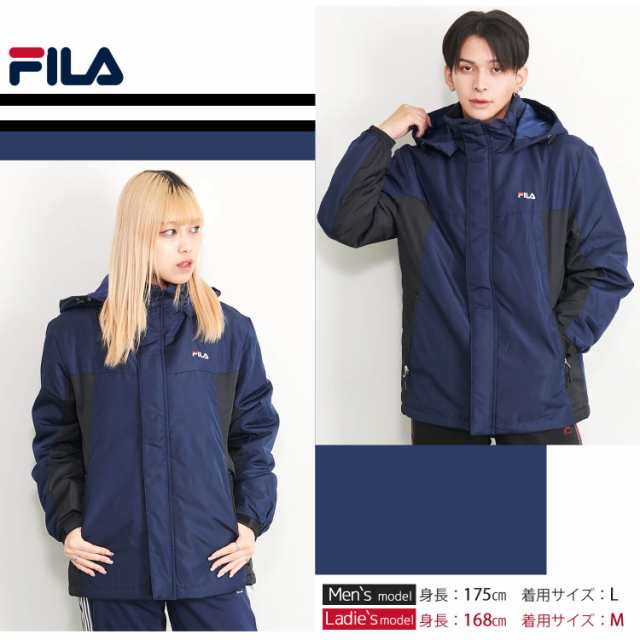 FILA フィラ 中綿ジャケット メンズ アウター ブルゾン アルミ