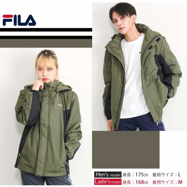 FILA フィラ 中綿ジャケット メンズ アウター ブルゾン アルミ