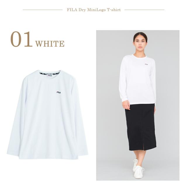 Fila フィラ Dry長袖tシャツ レディース ワンポイント ドライ 速乾 おしゃれ 可愛い スポーツ ブランド カットソー 女性 トップス シンプの通販はau Pay マーケット Outfit Au Pay マーケット店
