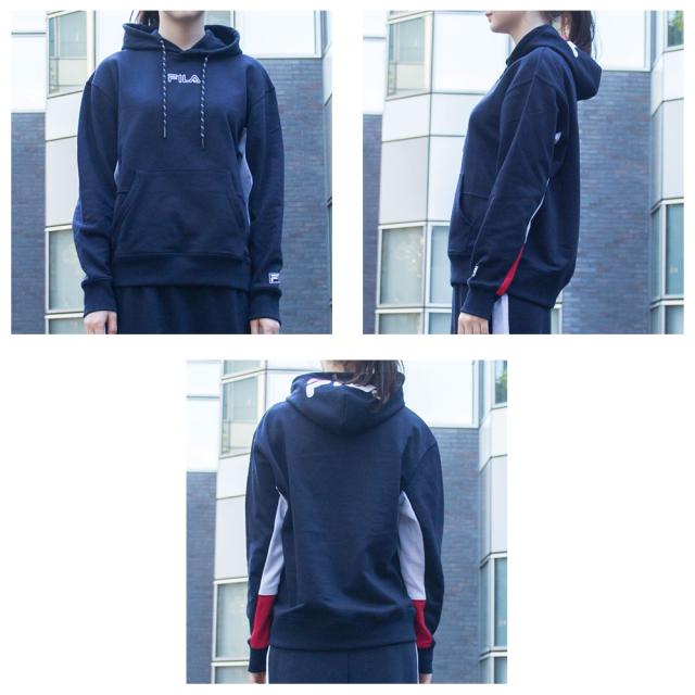 Fila フィラ パーカー レディース 袖切替プルパーカー トレーナー スウェット プルオーバー プルパーカー 長袖 Fl1771 Outfitの通販はau Pay マーケット Outfit Au Pay マーケット店