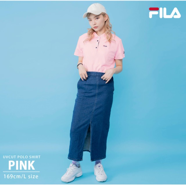 人気 fila 鹿の子半袖ポロシャツポケット