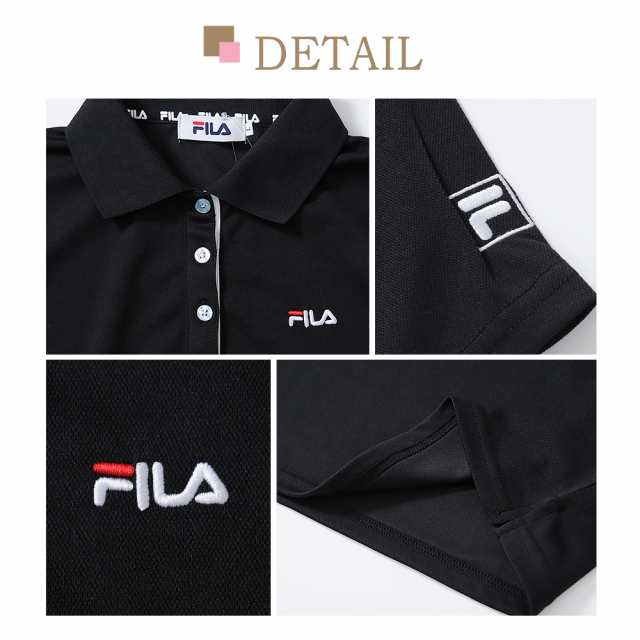 ポロシャツ 半袖 レディース FILA フィラ スポーツウェア ゴルフウェア