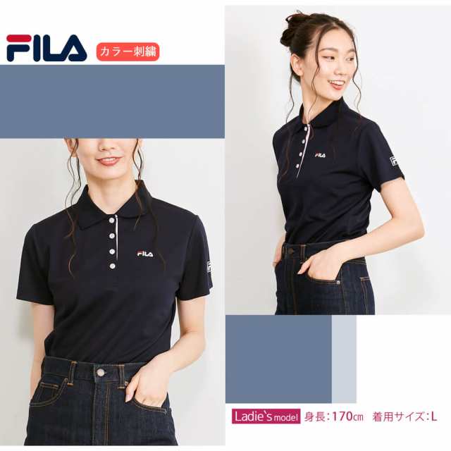 FILA フィラ レディース DRY半袖ポロシャツ 速乾 ドライ 高校生 中学生