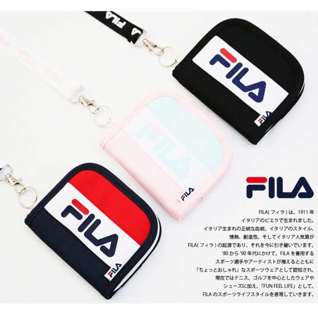 Fila フィラ 財布 メンズ ブランド ウォレット レディース ストラップ 折りたたみ財布 コインケース カードケース 小銭入れ パスケース の通販はau Pay マーケット Outfit Au Pay マーケット店