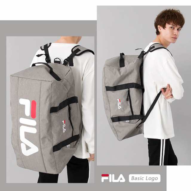 FILA フィラ ボストンバッグ メンズ レディース リュック 大容量 ショルダーバッグ 3way スポーツバッグ 旅行 修学旅行 林間学校 部活 か