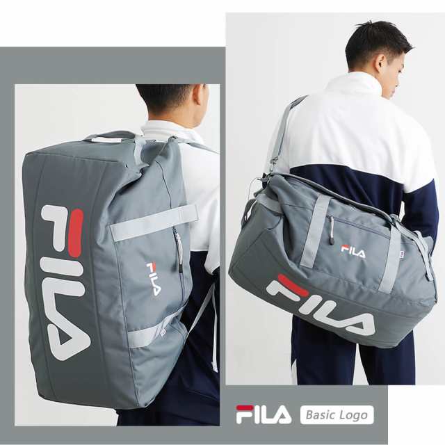 FILA フィラ ボストンバッグ メンズ レディース リュック 大容量 ショルダーバッグ 3way スポーツバッグ 旅行 修学旅行 林間学校 部活 か