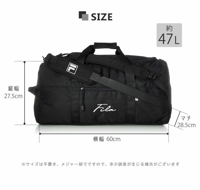 一部予約】FILA フィラ ボストンバッグ メンズ レディース