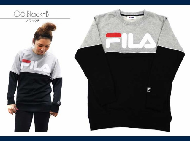 Fila フィラ スウェット レディース プルオーバー トレーナー スエット 部屋着 ルームウェア 長袖 ブランド 人気 アパレル Outfitの通販はau Pay マーケット Outfit Au Pay マーケット店