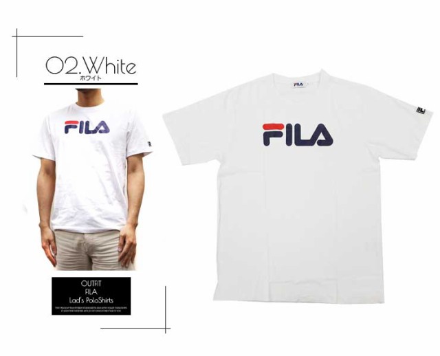 Fila フィラ Tシャツ メンズ レディース 半袖 ブランド 人気 ペアルック カップル おそろい 姉妹 親子 大きいサイズ キングサイズ 安い Oの通販はau Pay マーケット Outfit Au Pay マーケット店