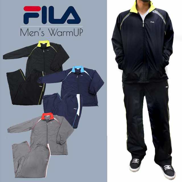 ウォームアップ メンズ FILA フィラ セットアップ 上下 長袖