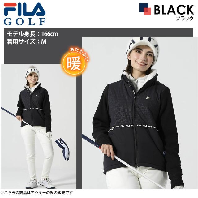 【30%OFF】FILAGOLF フィラゴルフ ゴルフウェア ニットスカート レディース ブランド 秋 冬 フレアミニスカート ひざ上 スポーツ おしゃれ きれいめ Dカン付 ML 黒 2024fw outfit_2