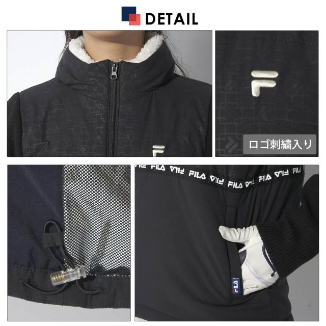 【30%OFF】FILAGOLF フィラゴルフ ゴルフウェア ニットスカート レディース ブランド 秋 冬 フレアミニスカート ひざ上 スポーツ おしゃれ きれいめ Dカン付 ML 黒 2024fw outfit_6