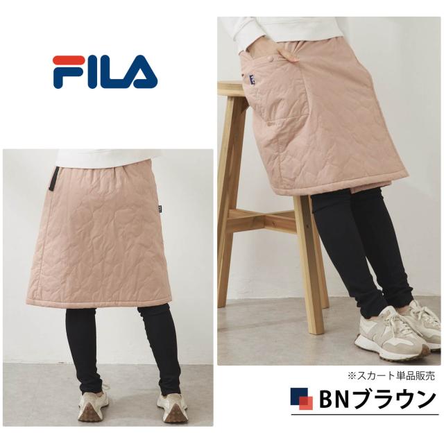 FILAGOLF フィラゴルフ レディース ゴルフウェア ラップスカート 中綿入り ロング丈 裏起毛 防風 保温 あったか 冬用 キルトスカート スポーツウェア ブランド ウエスト調整付き ゴルフスカート ボトムス 白 黒 MLLL 秋冬 2025fw karlas_7
