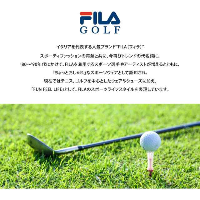 FILA GOLF フィラゴルフ ゴルフウェア ポロシャツ 半袖 メンズ 長袖