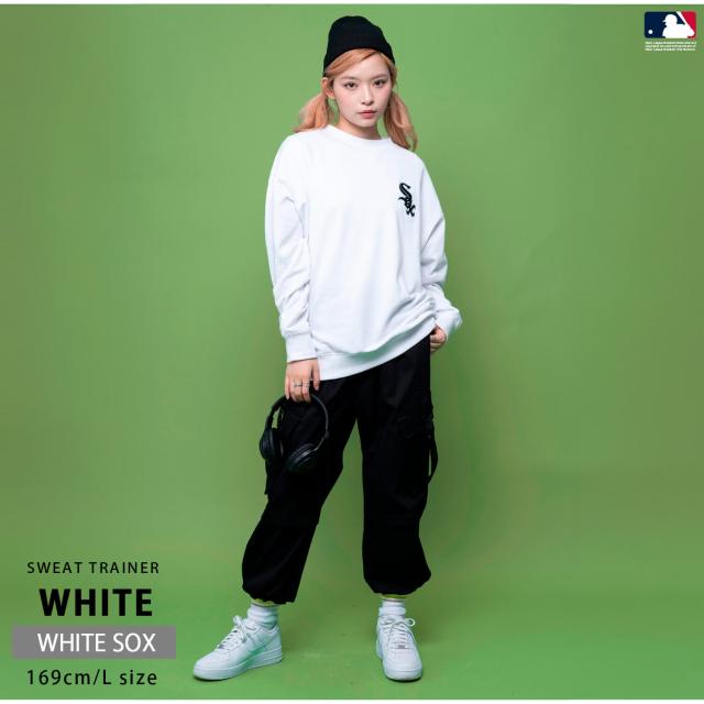 MLB トレーナー 裏毛 レディース メンズ 長袖 オーバーサイズ