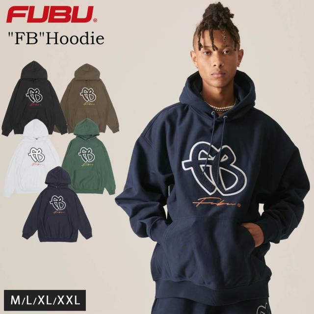 FUBU フブ パーカー メンズ 長袖 スウェット フーディ 秋 冬 プルオーバー 大きいサイズ 裏毛 ブランド ロゴ 刺繍 綿100 オーバーサイズ アメカジ レディース ストリート系 ヒップホップ hiphop B系 ブランド おしゃれ 2024fw