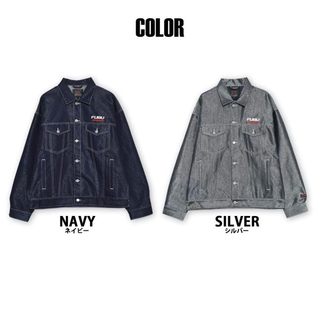 FUBU フブ ジャケット メンズ 長袖 デニムジャケット Gジャン デニム ジャンパー アウター ブランド 刺繍 春 秋 冬 XL XXL オーバーサイズ アメカジ レディース ストリート系 紺 2025sp outfit_14