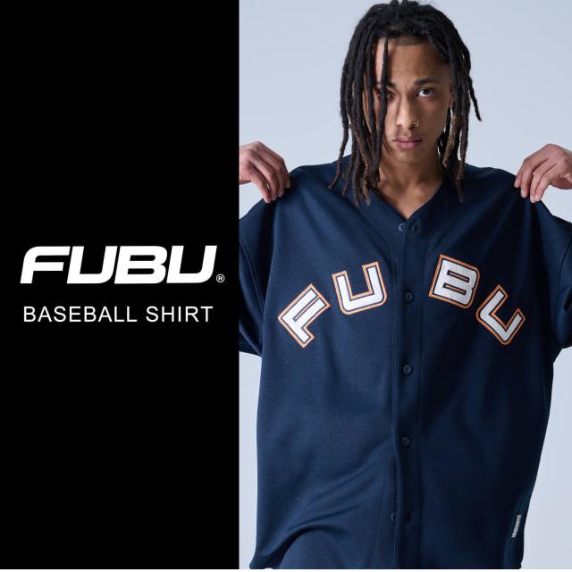 FUBU フブ ベースボールシャツ トップス 半袖 メンズ Tシャツ