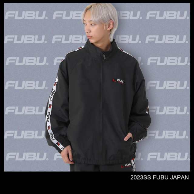 FUBU フブ　ビッグサイズ　スタジャン　ワッペン　ベージュ　ビッグシルエット