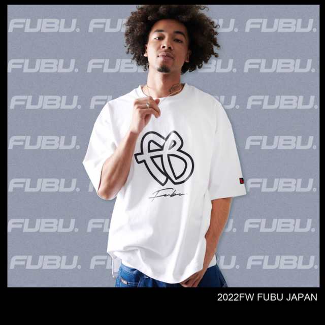 FUBU フブ Tシャツ トップス 半袖 ロゴ プリント Uネック コットン 綿 ...