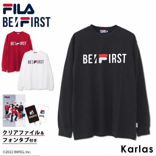 FILA フィラ BE:FIRST ビーファースト トレーナー メンズ レディース ブランド 長袖 プルオーバー 裏毛 クルーネック ノベルティ付き 韓