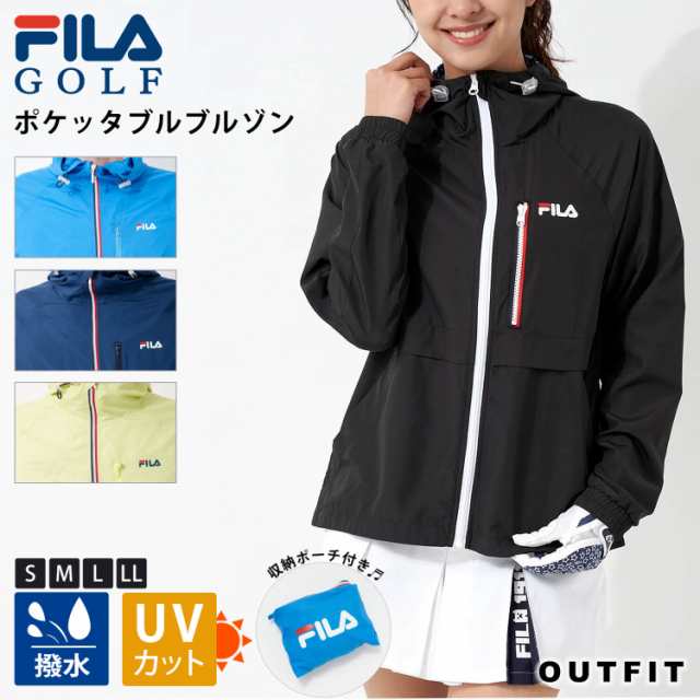 FILA GOLF フィラゴルフ ゴルフウェア ブルゾン レディース 収納袋付き