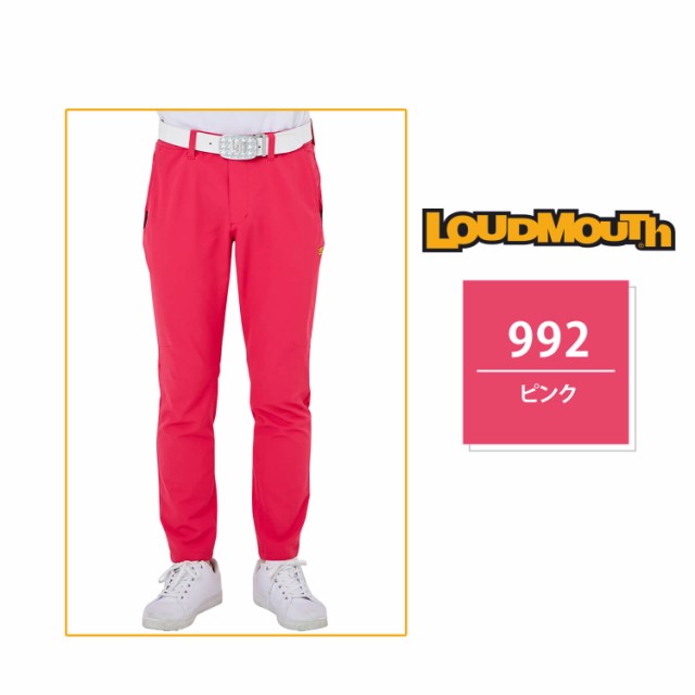 LOUDMOUTH ラウドマウス ゴルフ ゴルフウェア パンツ ロングパンツ メンズ  テーパードパンツ 大きいサイズ ストレッチ 4WAYストレッチ Uの通販は