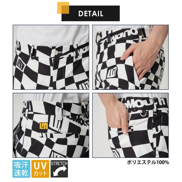 【30%OFFセール】 ラウドマウス ゴルフウェア ショートパンツ メンズ 春夏 半袖 スポーツブランド 吸汗速乾 ドライ UVカット 紫外線対策 ストレッチ 伸縮性 総柄 ロゴ プリント おしゃれ M L LL XL XXL 3XL 大きいサイズ ハーフパンツ ボトムス Loudmouth 2024ss_10