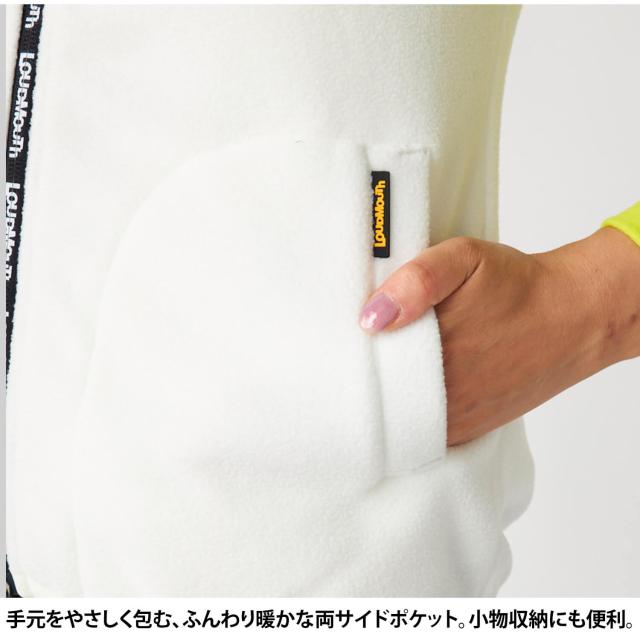 【30%OFF】ラウドマウス ゴルフ ベスト レディース 中綿入り タフタ フリース ベスト ハイネック フルジップ ストレッチ 派手 総柄 暖かい 防寒 ゴルフウェア 秋冬 防風 保温 スポーツウェア アウトドア Loudmouth 2025FW_5