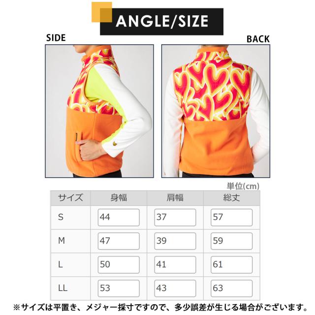 【30%OFF】ラウドマウス ゴルフ ベスト レディース 中綿入り タフタ フリース ベスト ハイネック フルジップ ストレッチ 派手 総柄 暖かい 防寒 ゴルフウェア 秋冬 防風 保温 スポーツウェア アウトドア Loudmouth 2025FW_7