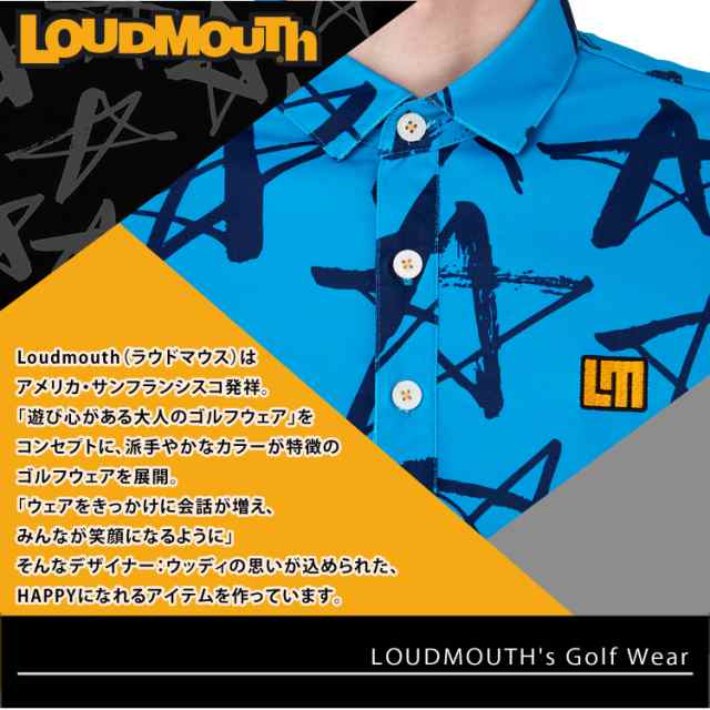 Loudmouth ラウドマウス ゴルフウェア 半袖 ポロシャツ メンズ シャツ
