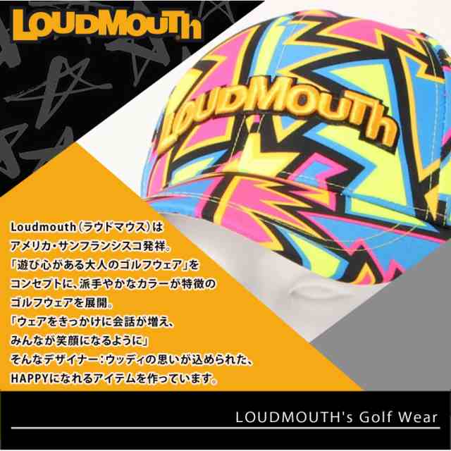 ジャケット ブルゾン LOUDMOUTH ラウドマウス ゴルフウェア 総柄 防風