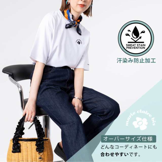 marie claire bis マリクレール ビス Tシャツ レディース 半袖 綿 汗