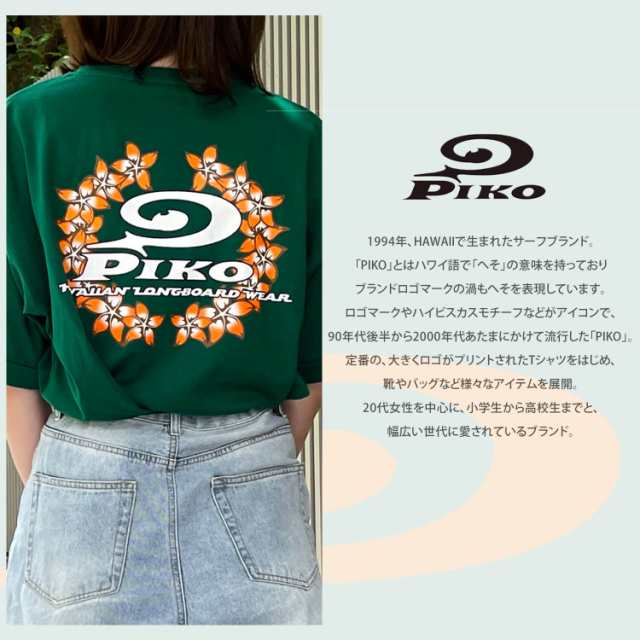 PIKO ピコ Tシャツ レディース トップス 半袖 半袖Tシャツ プリント ...