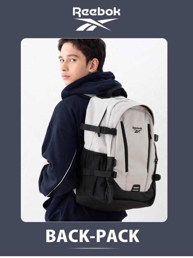 Reebok リーボック リュック 大容量 約30L a4 二層式 多収納 PC タブレット 収納 大きめ レディース メンズ 通勤 通学 入学準備 リュックサック バッグパック スポーツリュック 黒 2025all_1