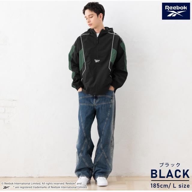 Reebok リーボック アノラックパーカー メンズ ハーフジップ ライト