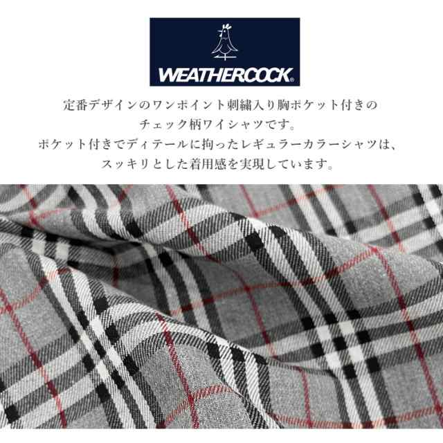 WEATHERCOOK ウェザーコック Yシャツ 長袖 メンズ チェック ボタン