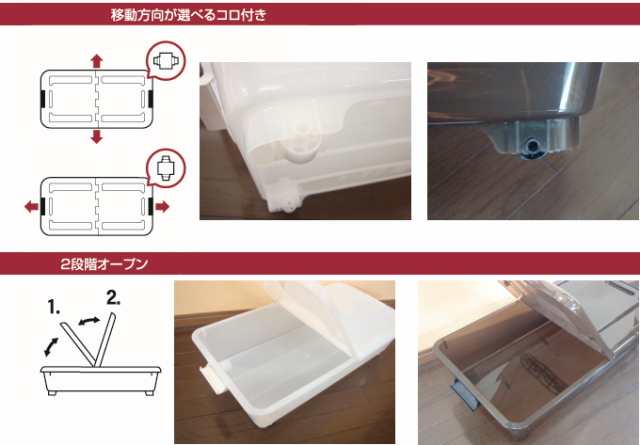 ベッド下収納ボックス スモークホワイト コロ付 （BSB-75SWH） 衣装ケース 日本製 収納ケース 収納ボックス すき間収納の通販はau PAY  マーケット - JOYアイランド