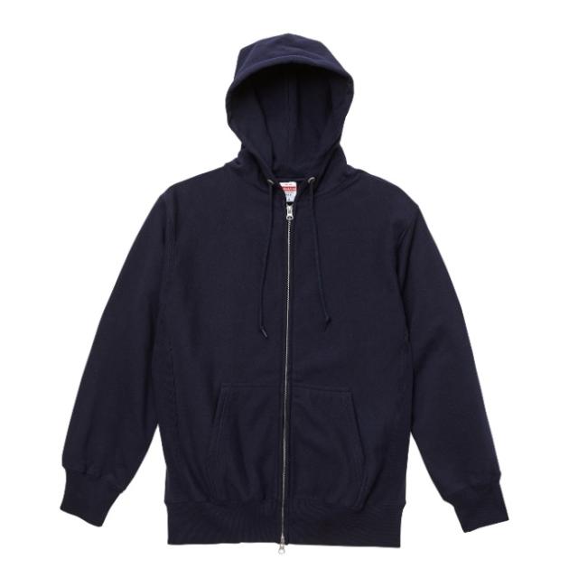 フルジップ パーカ スウェット メンズ 裏起毛 ヘビーウエイト 12oz XL サイズ ネイビー 無地 ユナイテッドアスレ CABの通販は